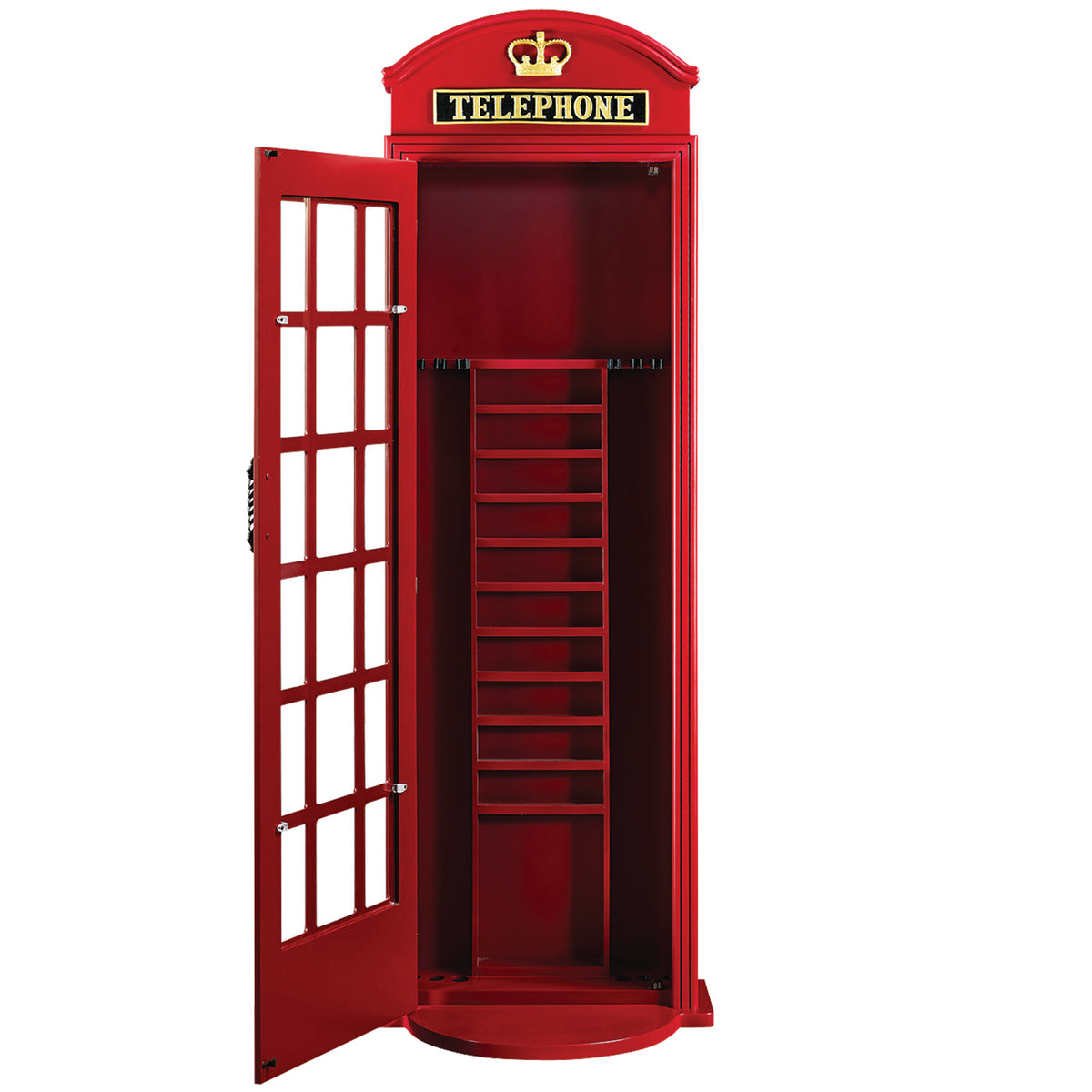 OLD ENGLISH TELEPHONE BOOTH CUE HOLDER - OEPCH-OPEN