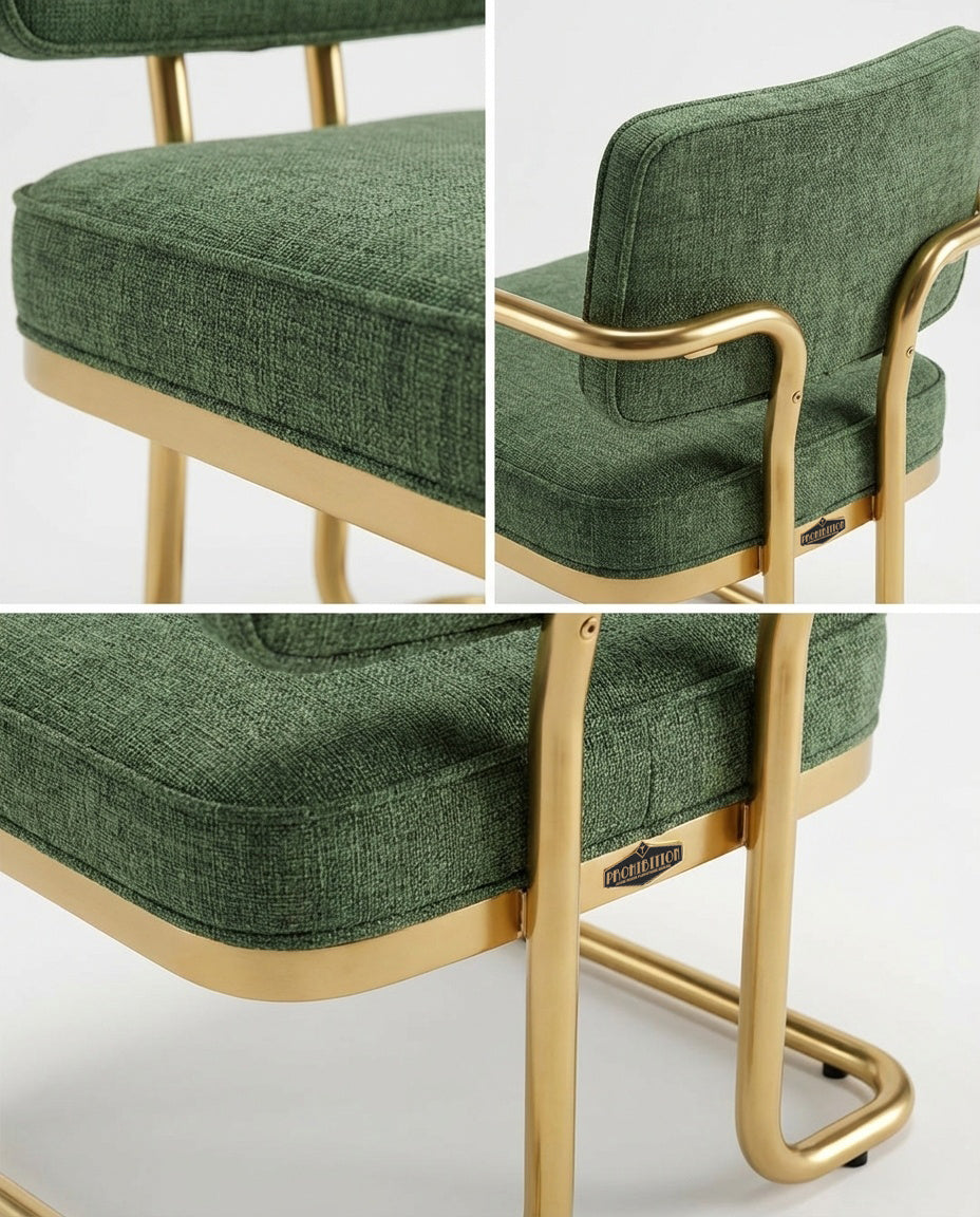 PROHIBITION SERIES SWIVEL GAME CHAIR - Green Prohibition Game Chair