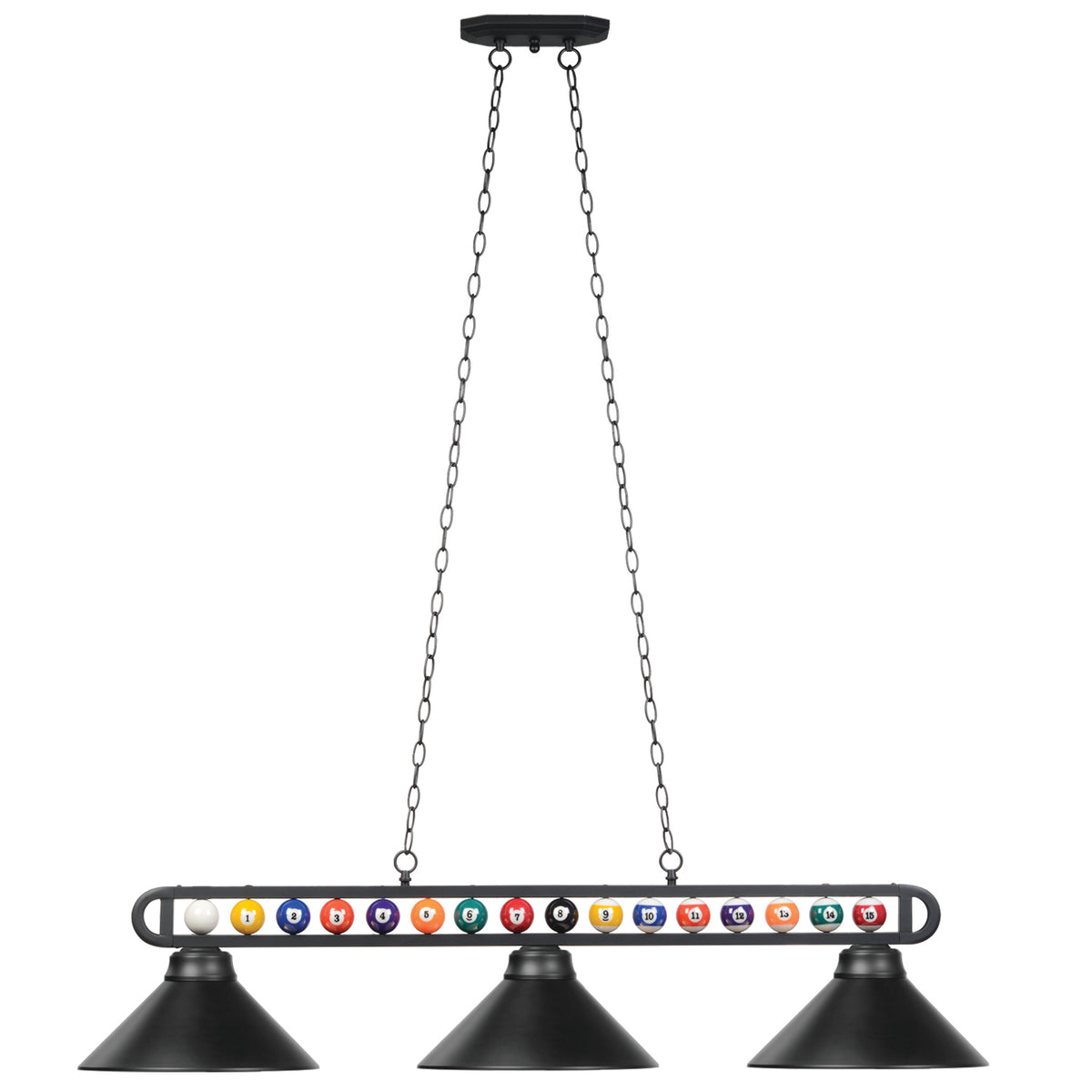 56" 3 LT BILLIARD LT-BILLIARD BALLS - BB-55-MB-MB-chain