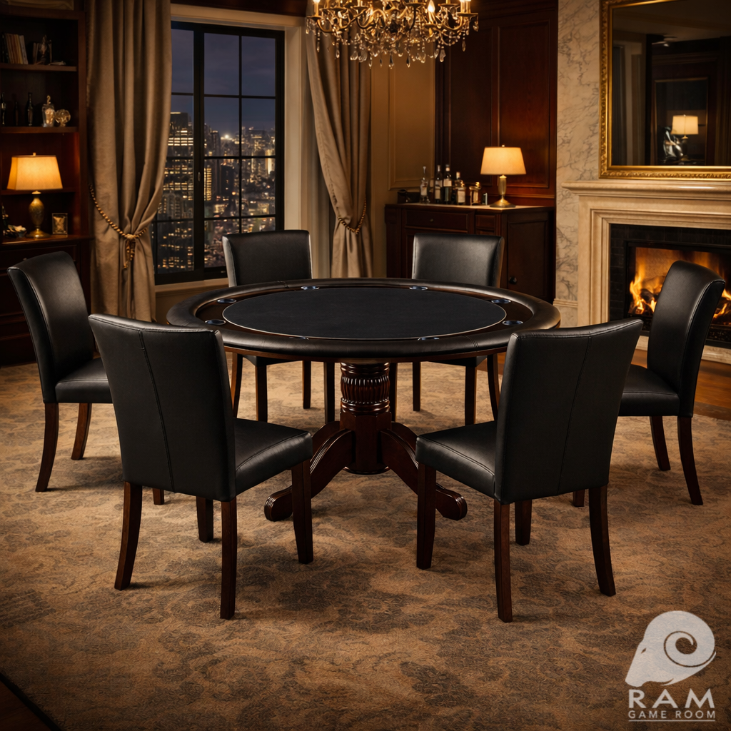 DINING/GAME CHAIR - GTBL60 CAP + GCHR3 CAP x6 GAME SET