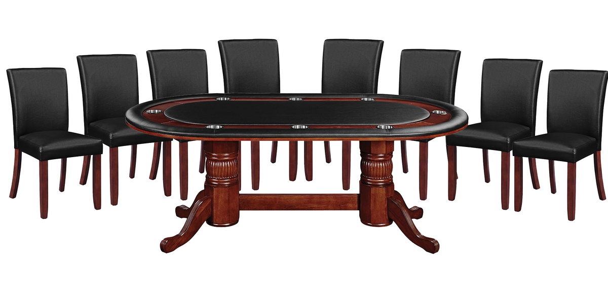 DINING TOP FOR 84" TEXAS HOLD'EM GAME TABLE - GTBL84ET-WT&GCHR3ET-X8-GAME-SET