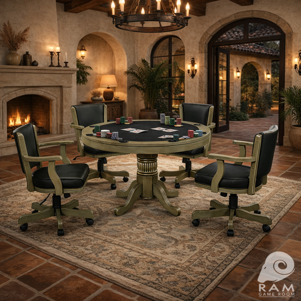 48" 2 IN 1 GAME TABLE - GTBL48 SL + GCHR2 SL x4 GAME SET 2