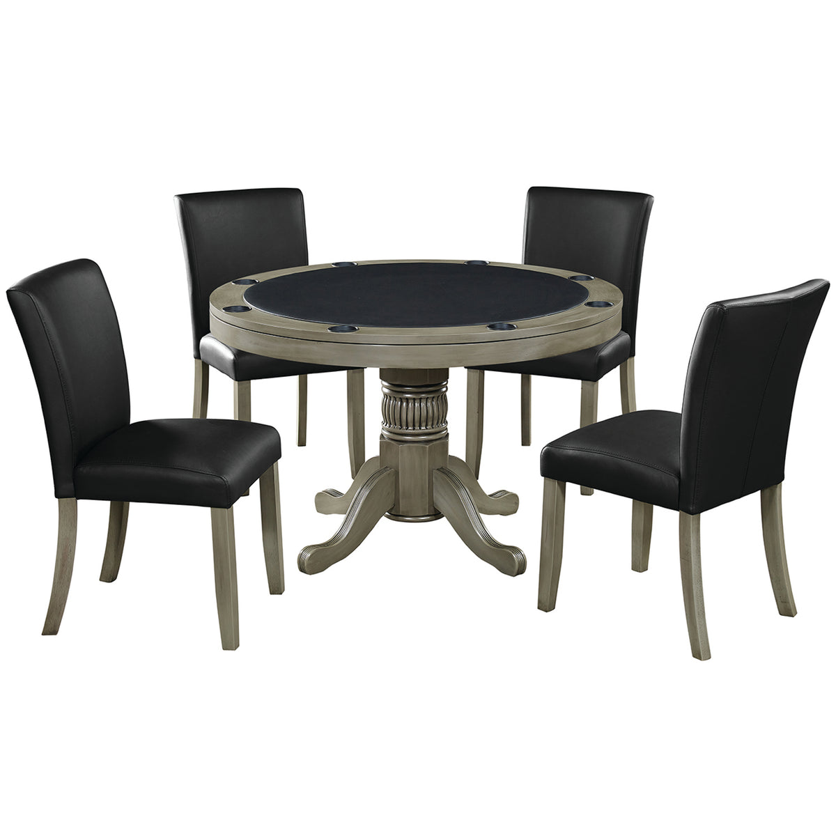 48" 2 IN 1 GAME TABLE - GTBL48-SL+GCHR3-SL-GAME-SET2