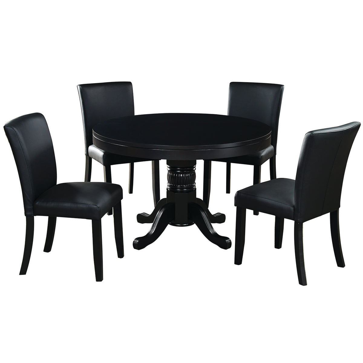 DINING/GAME CHAIR - GTBL48-BLK+GCHR3-BLK-DINING-SET2