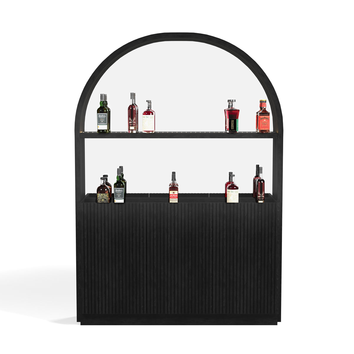 PROHIBITION SERIES BACK BAR - PROBACBAR-B Straight white bottles