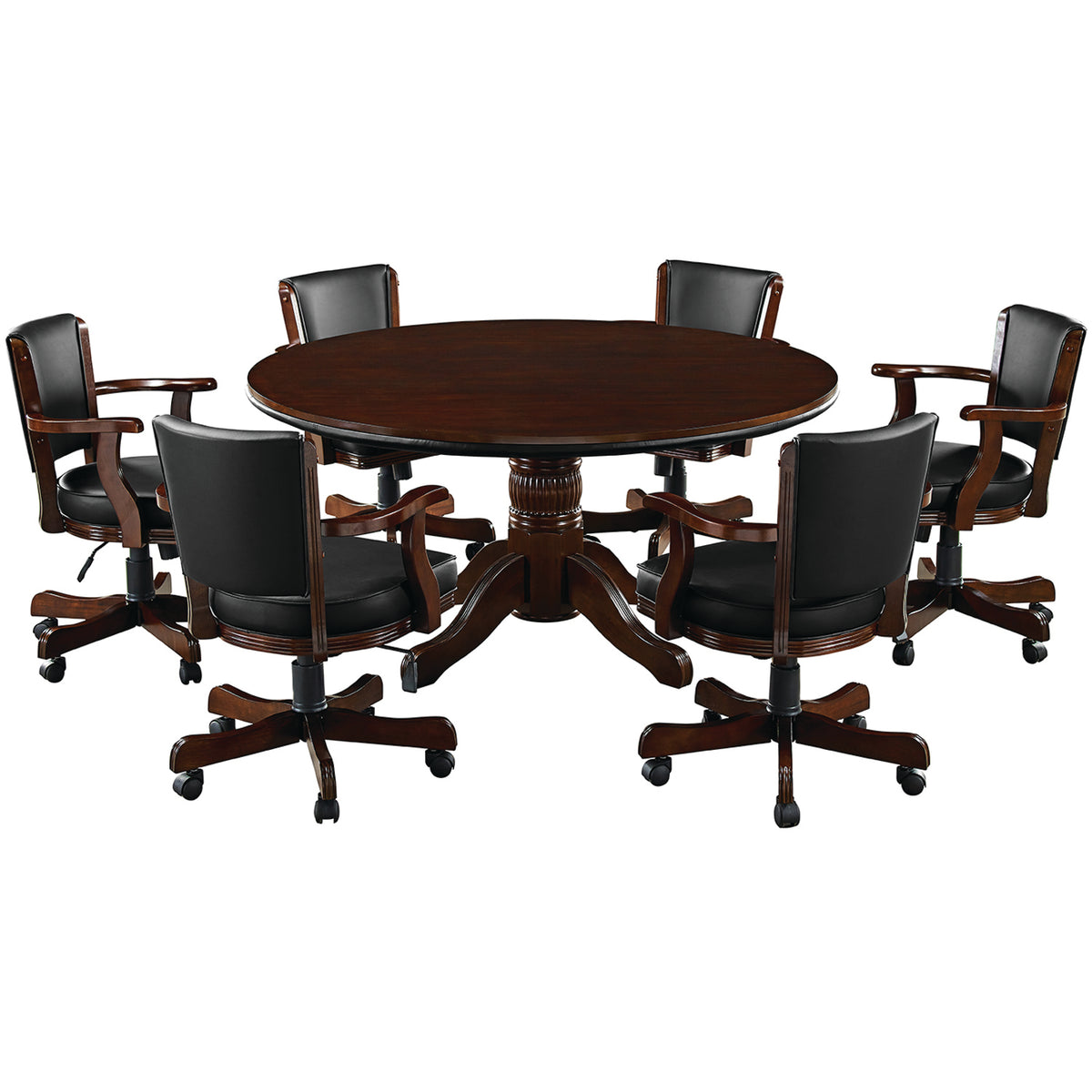 SWIVEL GAME CHAIR - GTBL60-CAP+GCHR2-CAP-DINING-SET