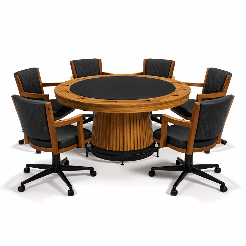 PROHIBITION SERIES SWIVEL GAME CHAIR - PGCHR-W PRO60TBL-W