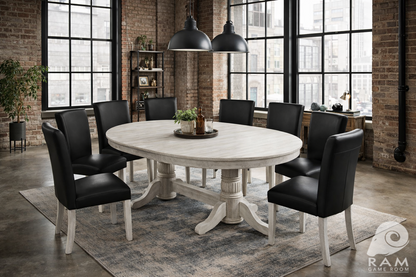 84" TEXAS HOLD'EM GAME TABLE - GTBL84 AW + GCHR3 AW x8 DINING SET 2