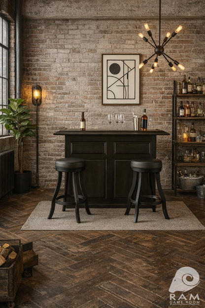 60" DRY BAR - DBAR60 BLK + BSTL BLK x2 3