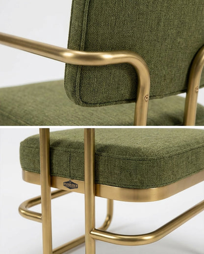 PROHIBITION SERIES SWIVEL GAME CHAIR - Green Prohibition Poker Chair