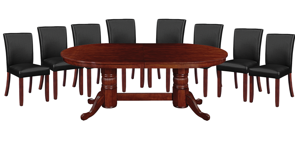 84" TEXAS HOLD'EM GAME TABLE - GTBL84ET-WT&GCHR3ET-X8-DINING-SET