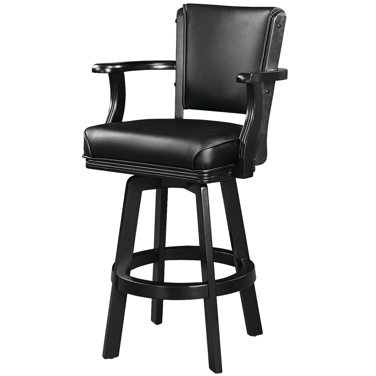 SWIVEL BARSTOOL WITH ARMS - BSTL2-BLK