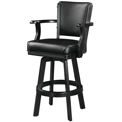 SWIVEL BARSTOOL WITH ARMS - BSTL2-BLK