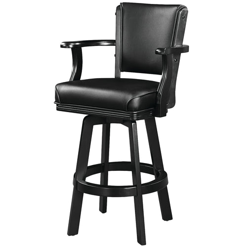 SWIVEL BARSTOOL WITH ARMS - BSTL2-BLK