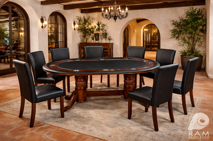 84" TEXAS HOLD'EM GAME TABLE - GTBL84 ET + GCHR3 ET x8 GAME SET