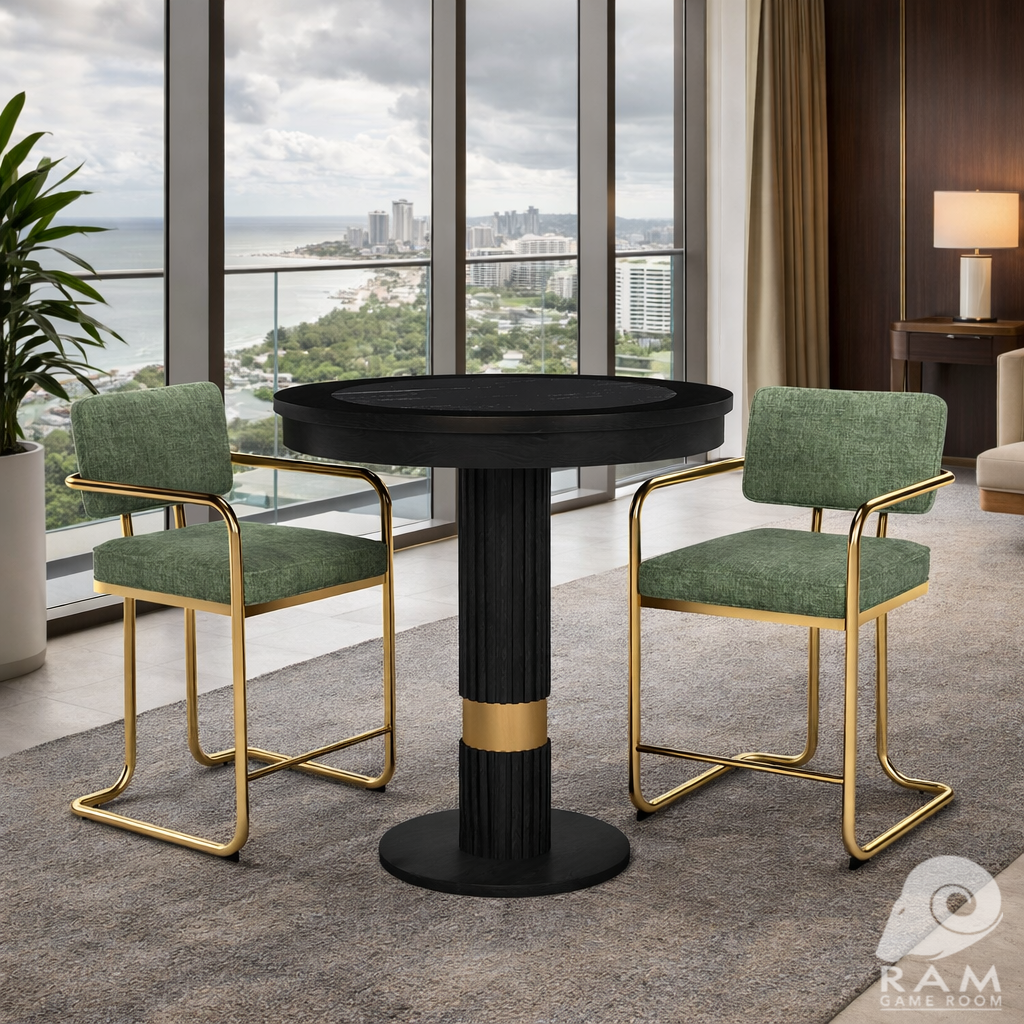 PROHIBITION SERIES PUB TABLE - PROPUB-B + PROBSTL2ARMS-GRN x2 sSET