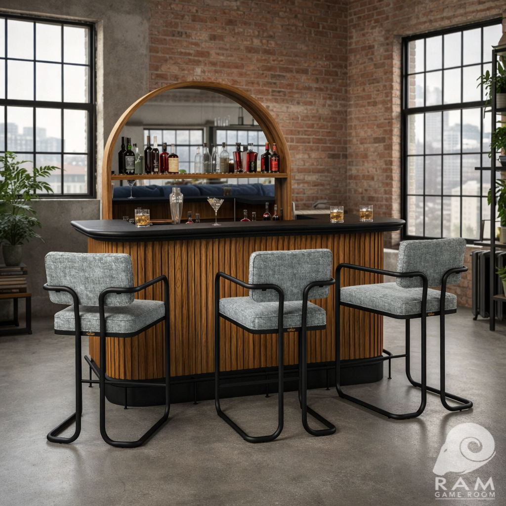 PROHIBITION SERIES BACK BAR - PROBAR84-W + FR-BL + PROBACBAR-W + PROBSTL2ARMS-GRY x3 SET