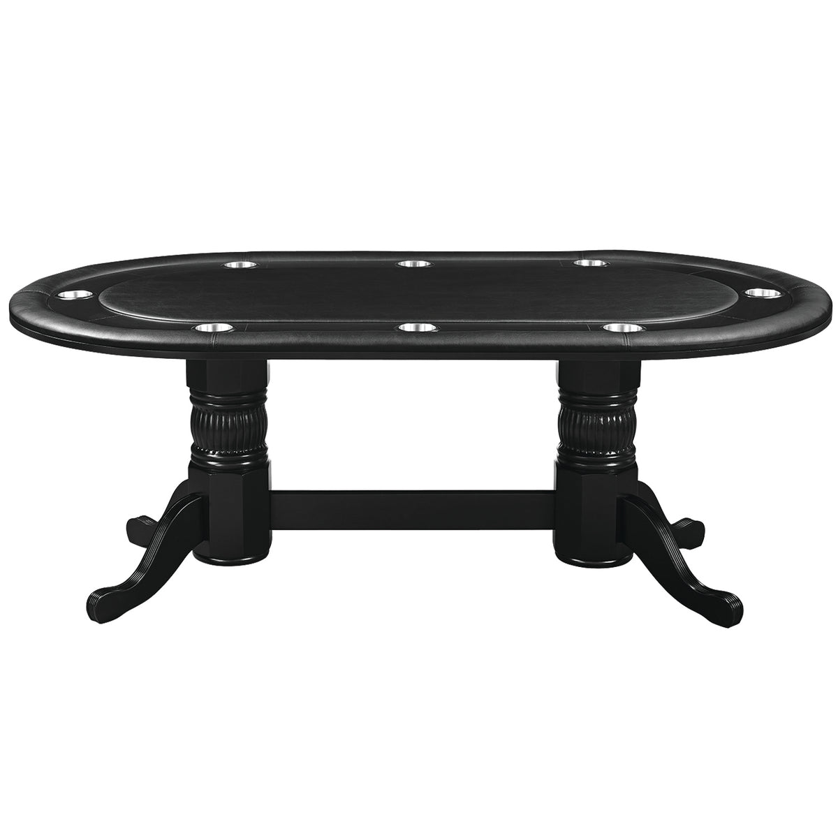84" TEXAS HOLD'EM GAME TABLE - GTBL84-BLK-GAME