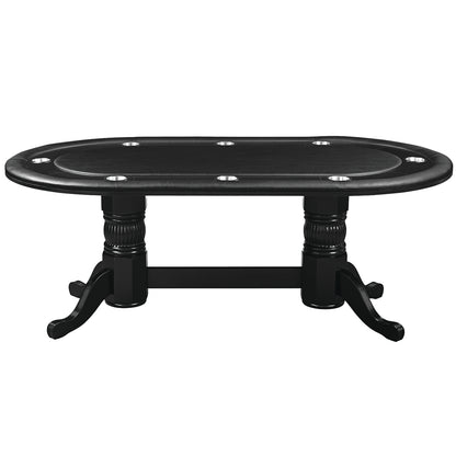 84" TEXAS HOLD'EM GAME TABLE - GTBL84-BLK-GAME