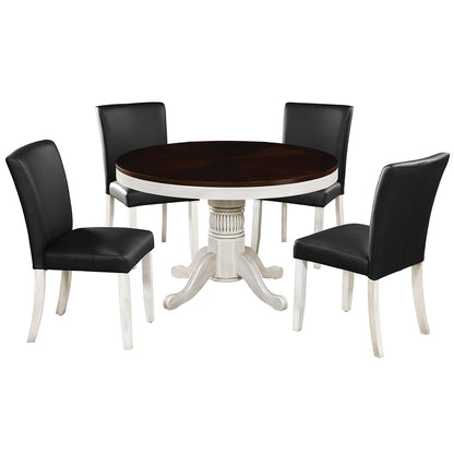 48" 2 IN 1 GAME TABLE - GTBL48-AW+GCHR3-AW-DINING-SET2