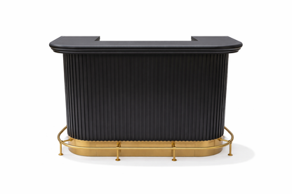 PROHIBITION SERIES 60" COCKTAIL BAR - Prohibition 60 BAR BLACK FRONT