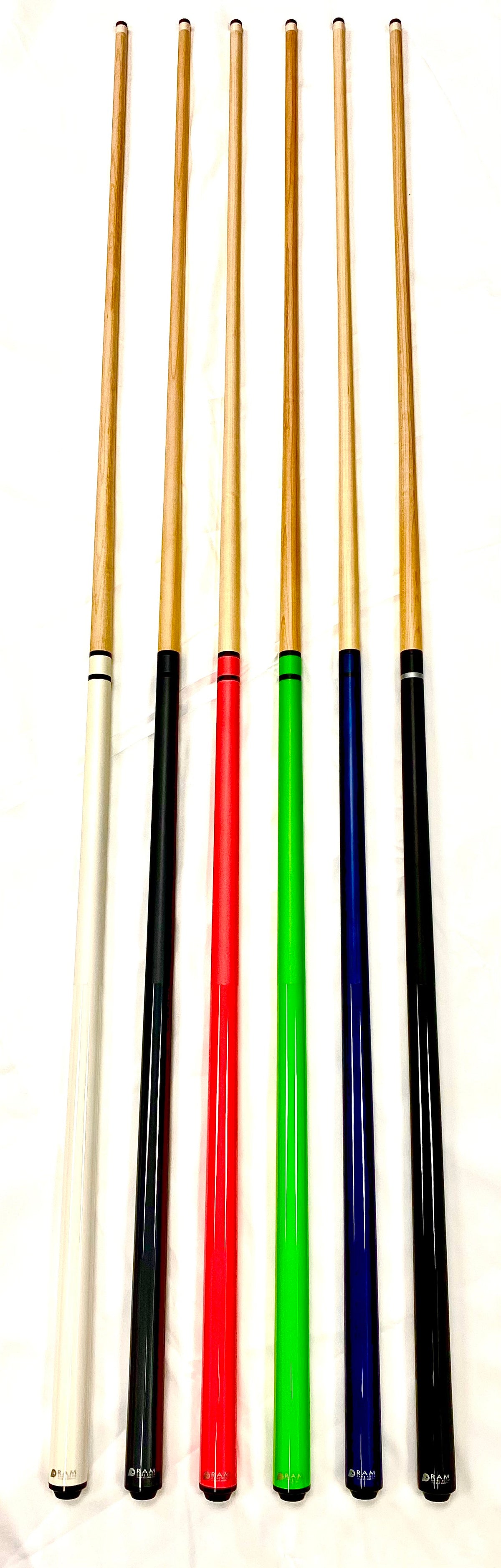 RAID COLORZ S SERIES SOLID 2-PIECE 58" POOL CUE - CS SERIES - 7