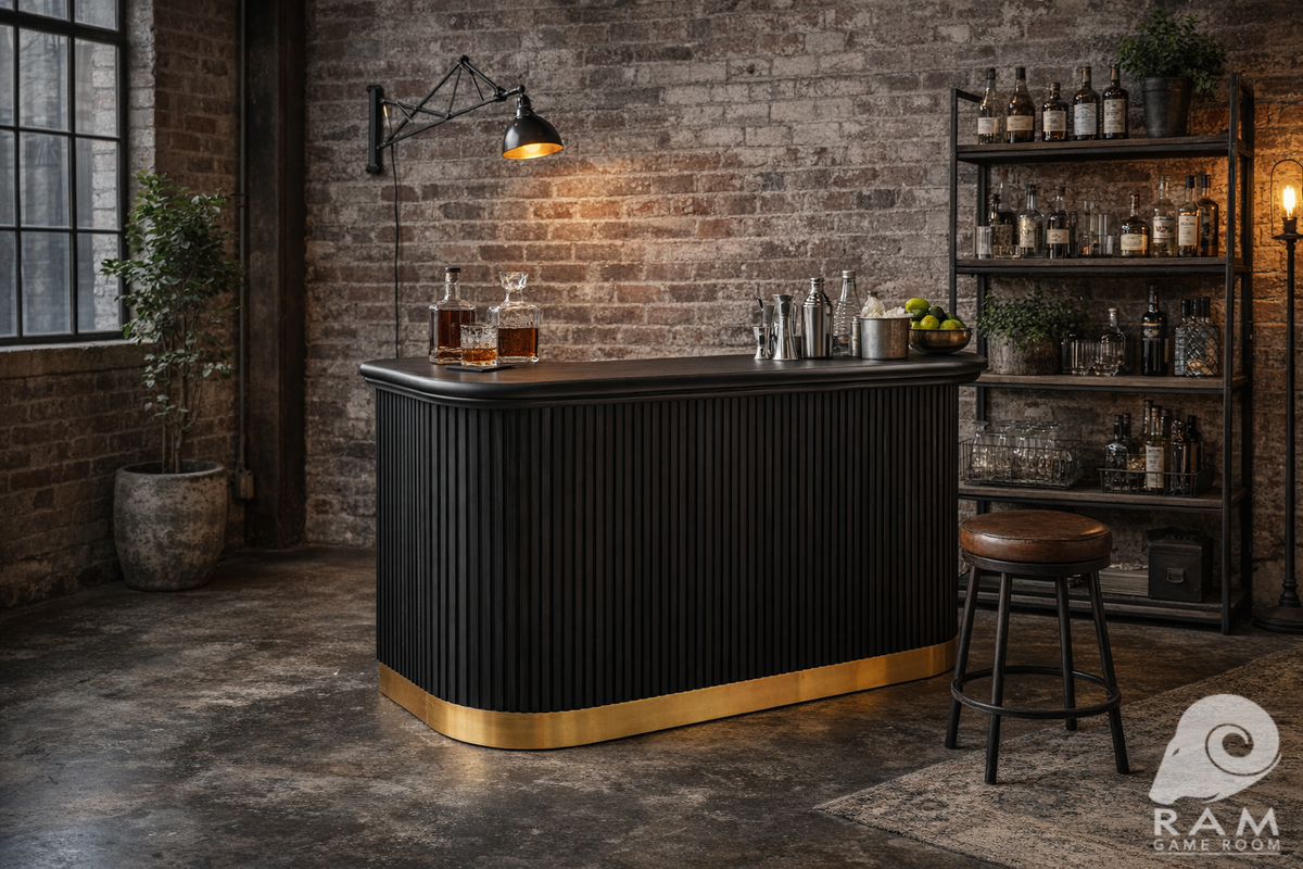 PROHIBITION SERIES 60" COCKTAIL BAR - PROBAR60-B Lifestyle