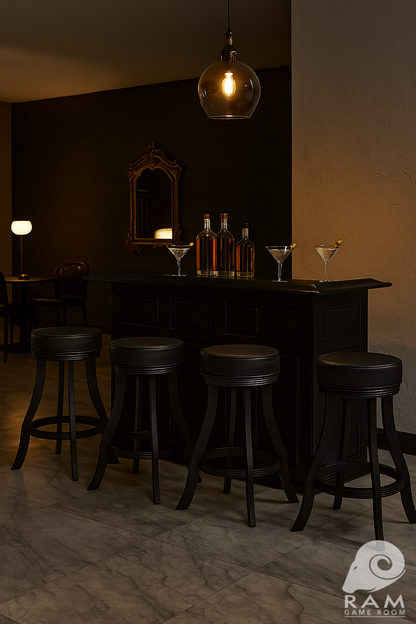 84" DRY BAR - DBAR84 BLK + BSTL BLK x4 2