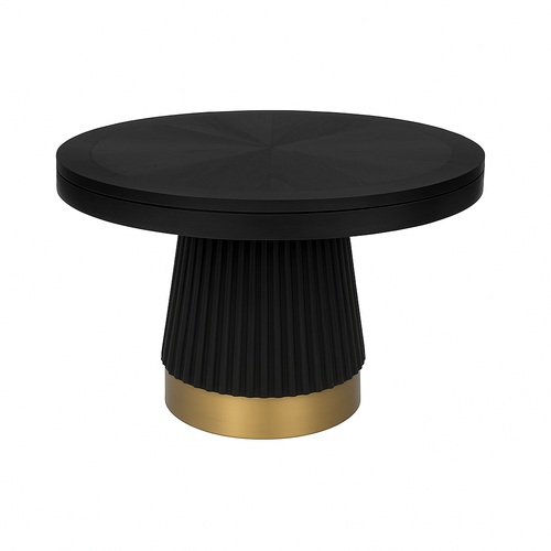 PROHIBITION SERIES 48" 2 IN 1 POKER TABLE - 48" Poker Table Dining Top - Black & Brass