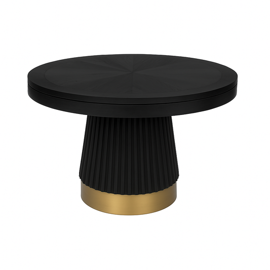 PROHIBITION SERIES 48" 2 IN 1 POKER TABLE - 48" Poker Table Dining Top - Black & Brass