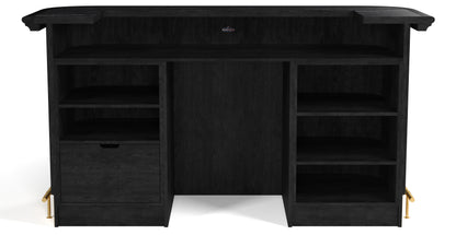 PROHIBITION SERIES 84" COCKTAIL BAR - PROBAR84-B Back white2