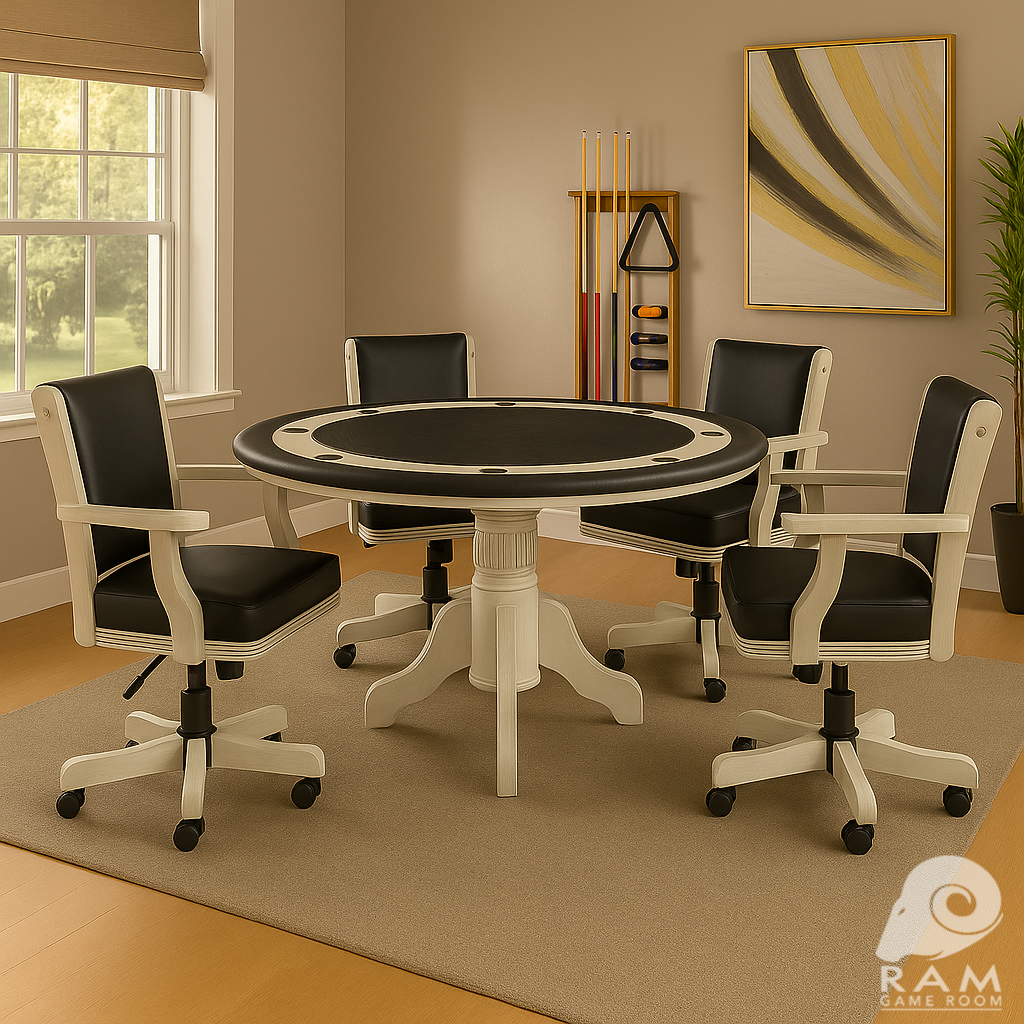 60" 2 IN 1 GAME TABLE - GTBL60AW + 4 x GCHR2 LIFESTYLE