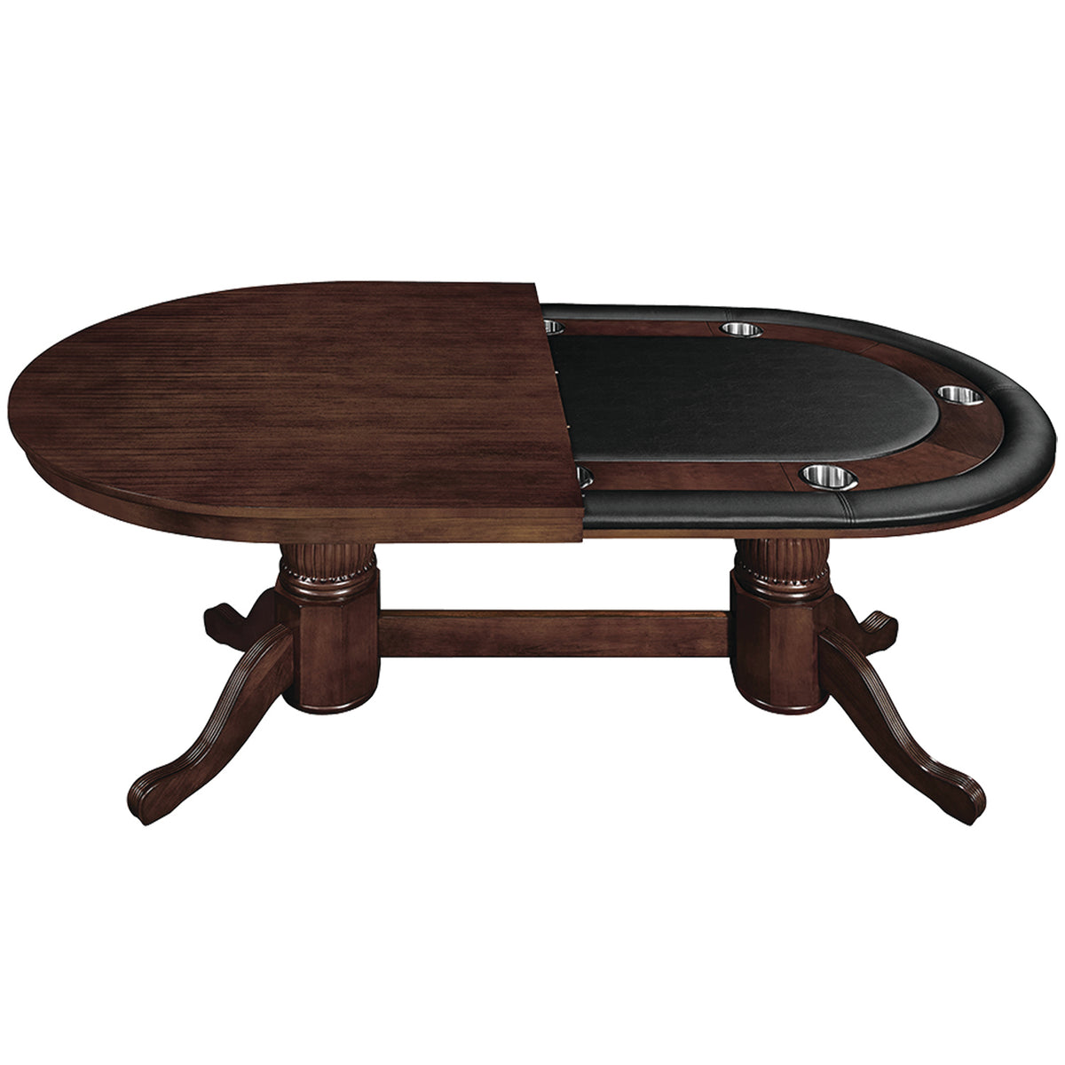 84" TEXAS HOLD'EM GAME TABLE - GTBL84-CAP-HALF