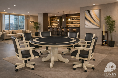 SWIVEL GAME CHAIR - GTBL60 AW + GCHR2 AW x6 GAME