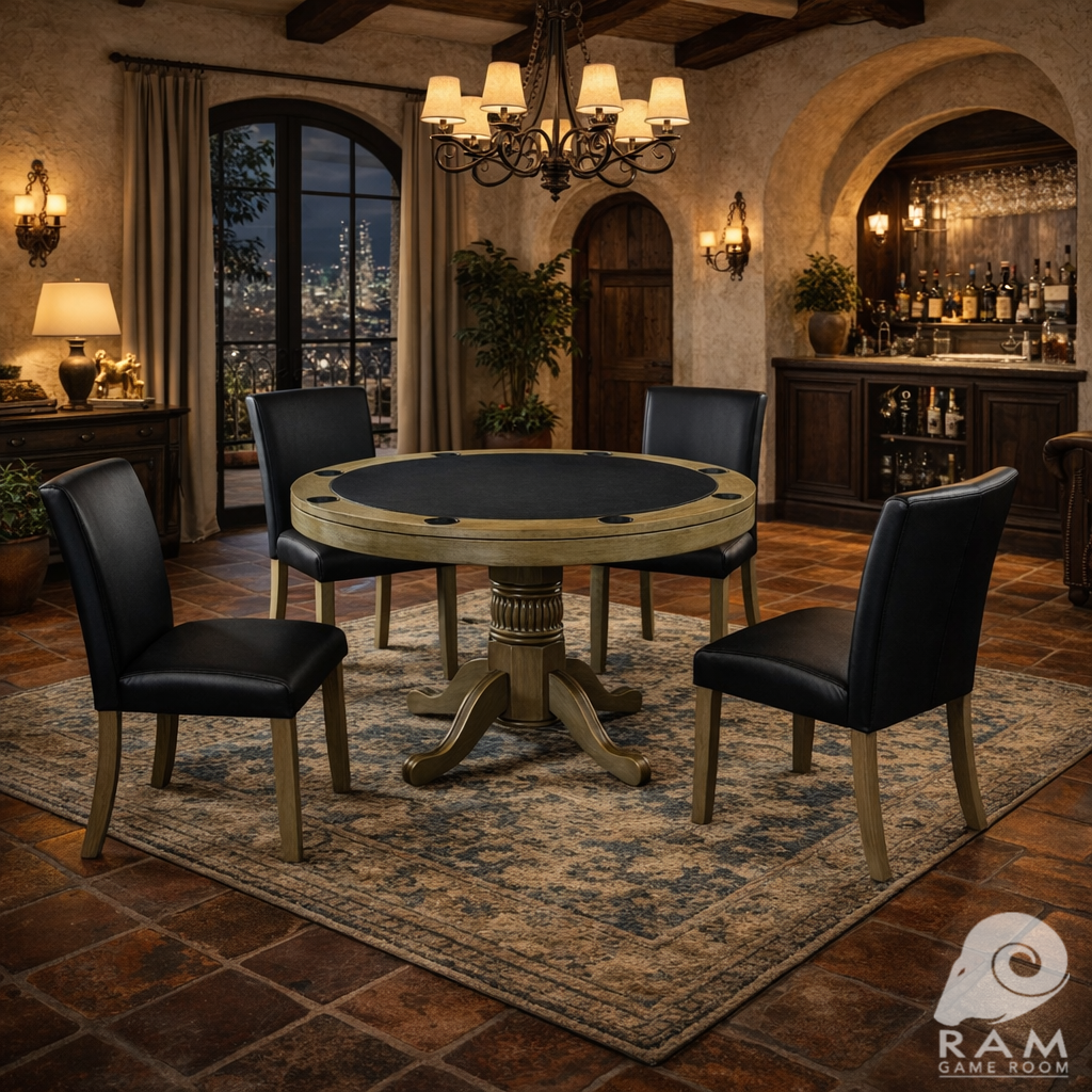 48" 2 IN 1 GAME TABLE - GTBL48 SL + GCHR3 SL x4 GAME SET 2
