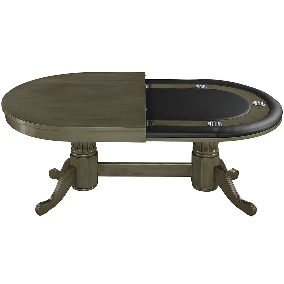 84" TEXAS HOLD'EM GAME TABLE - GTBL84-SL-HALF