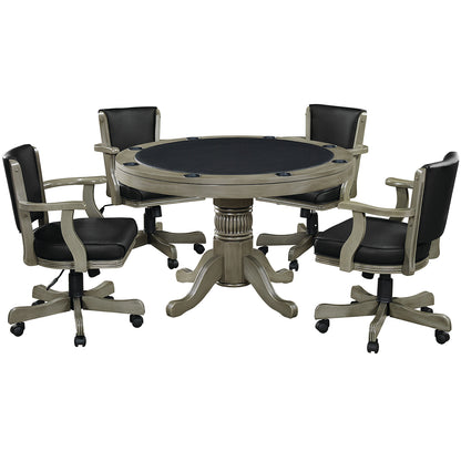 48" 2 IN 1 GAME TABLE - GTBL48-SL+GCHR2-SL-GAME-SET