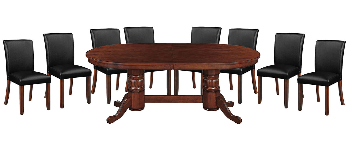 DINING TOP FOR 84" TEXAS HOLD'EM GAME TABLE - GTBL84 CN With Dining Top & GCHR3 CN SET Dining Image