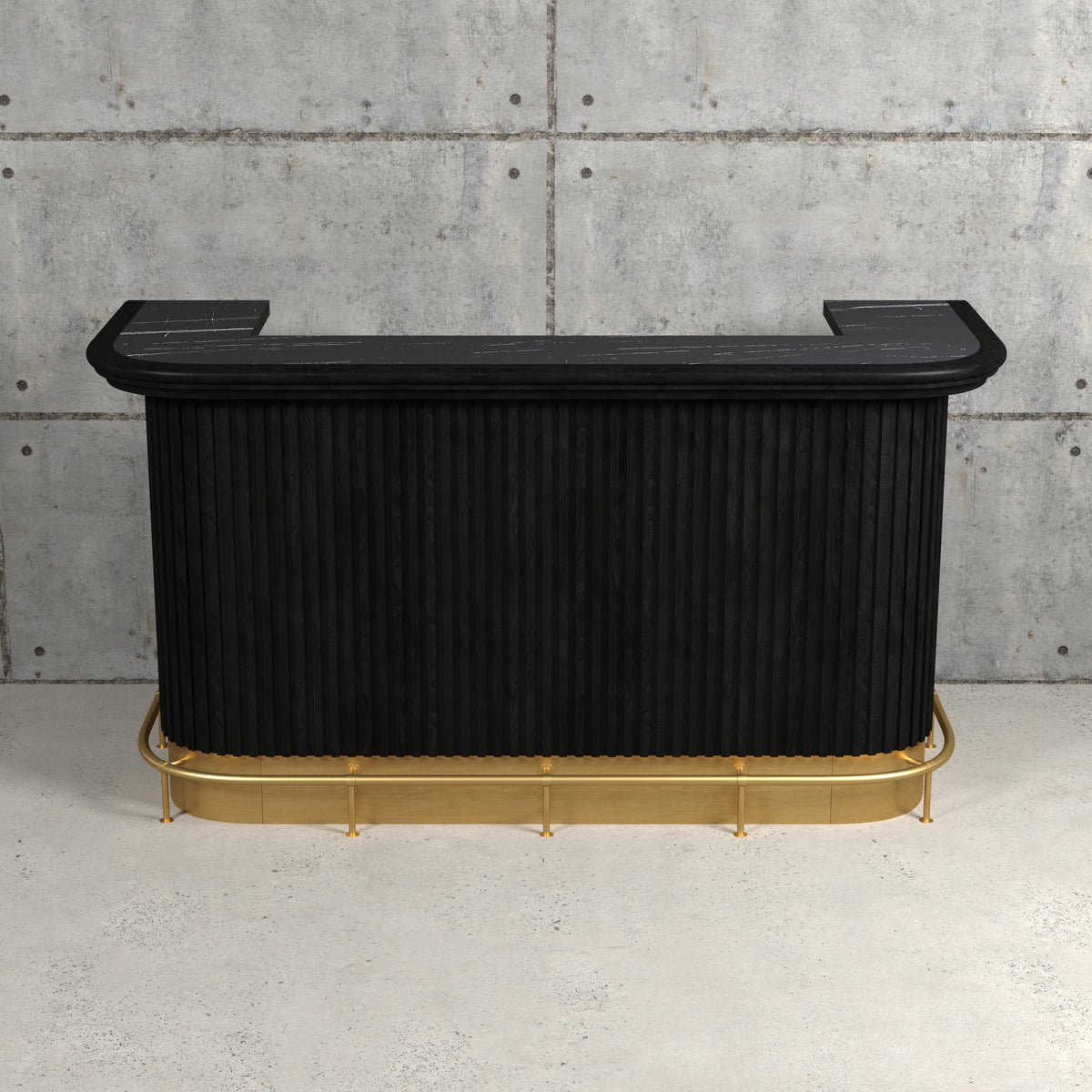 PROHIBITION SERIES BAR FOOT RAIL - PROBAR84-B with foot rail