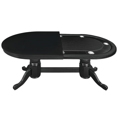 DINING TOP FOR 84" TEXAS HOLD'EM GAME TABLE - GTBL84-BLK-HALF