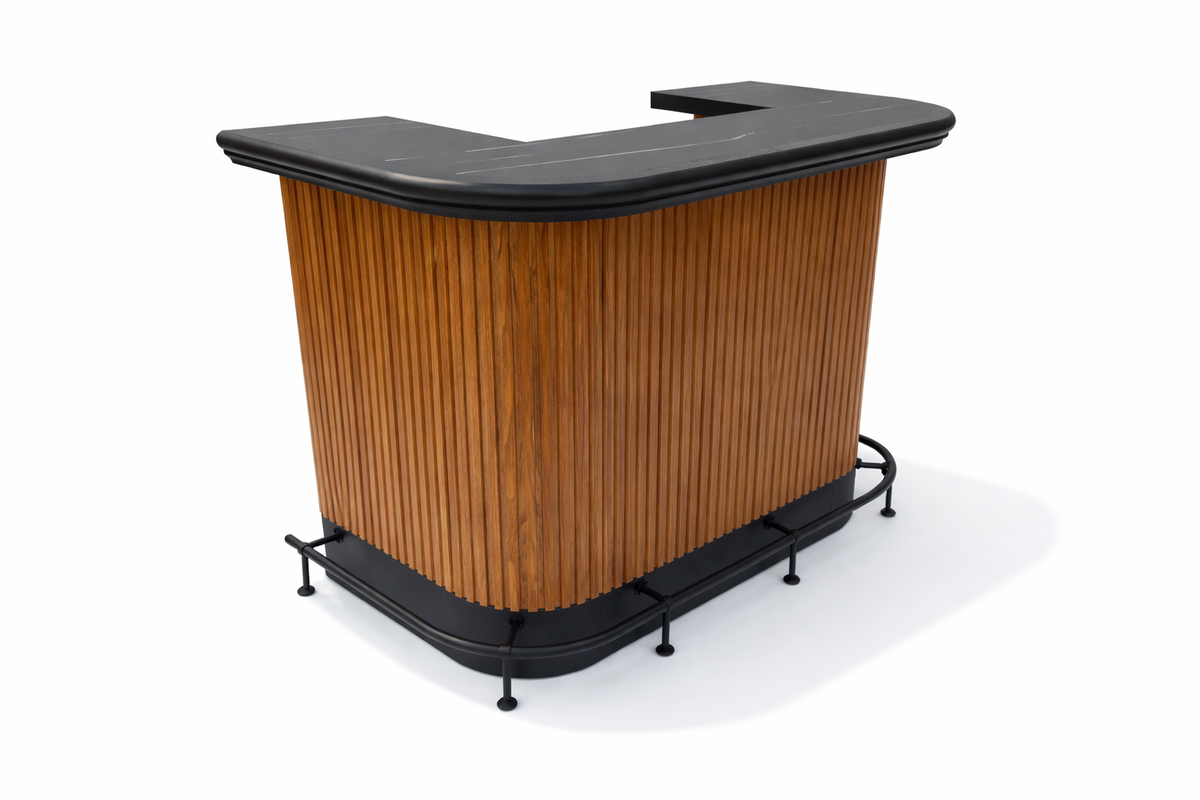 PROHIBITION SERIES 60" COCKTAIL BAR - Prohibition 60 BAR WALNUT ANGLE 3
