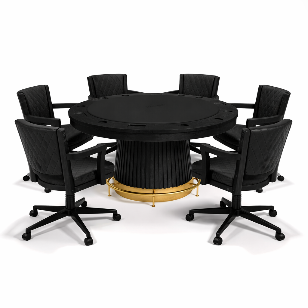 PROHIBITION SERIES SWIVEL GAME CHAIR - PGCHR-B PRO60TBL SET
