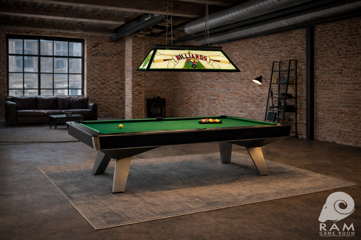 44" BILLIARD LIGHT WITH KD FRAME - BILLIARDS KD GREEN (Size change)