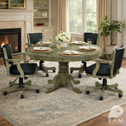 SWIVEL GAME CHAIR - GTBL48 SL + GCHR2 SL DINING SET