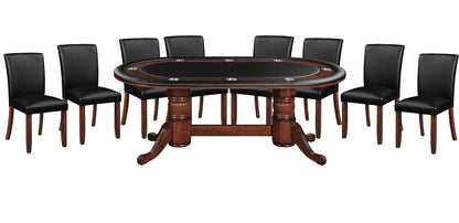 84" TEXAS HOLD'EM GAME TABLE - GTBL84 CN With Dining Top & GCHR3 CN x 8 Set game
