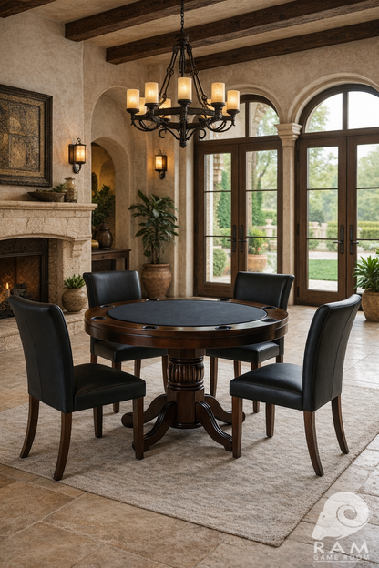 DINING/GAME CHAIR - GTBL48 CAP + GCHR3 CAP x4 GAME SET 2