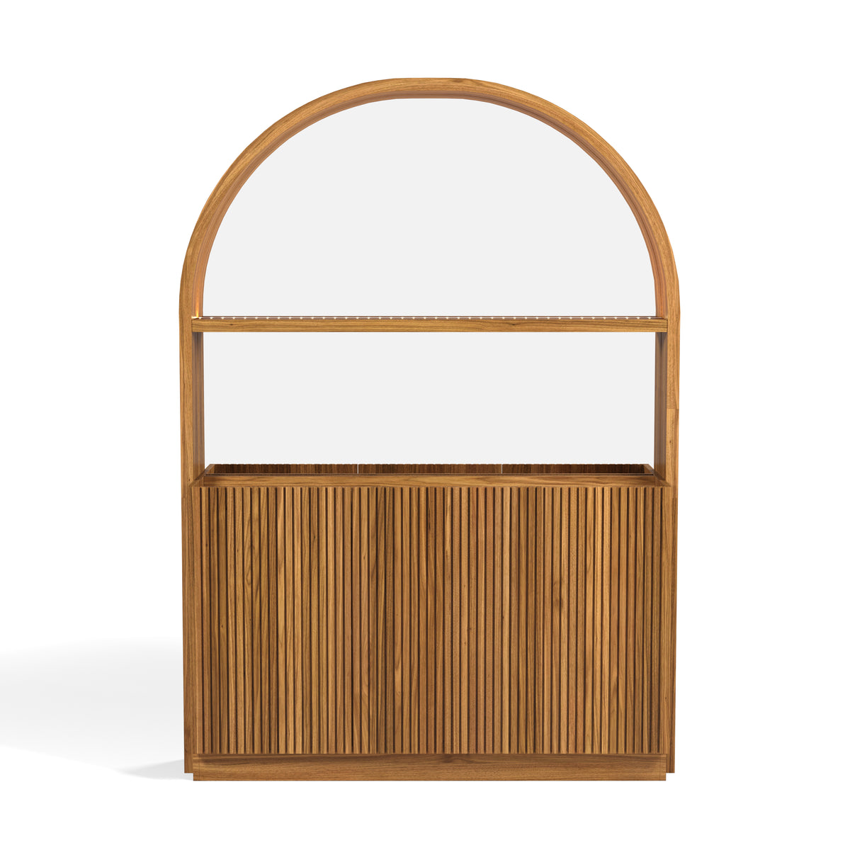 PROHIBITION SERIES BACK BAR - PROBACBAR-W Straight white walnut