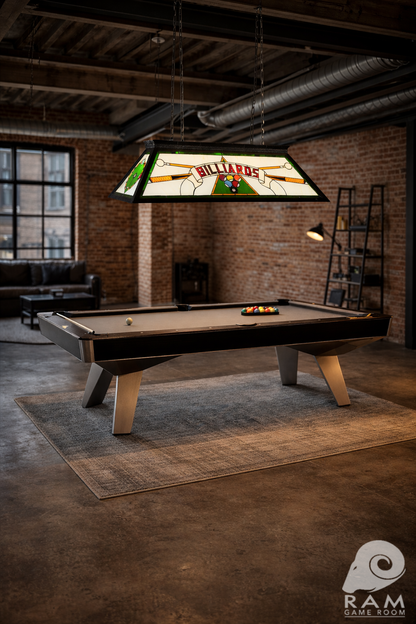 44" BILLIARD LIGHT WITH KD FRAME - BILLIARDS KD GREEN (Industrial loft)