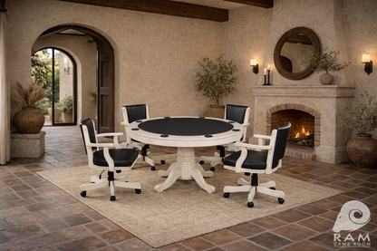 48" 2 IN 1 GAME TABLE - GTBL48 AW + GCHR2 AW x4 GAME SET 2