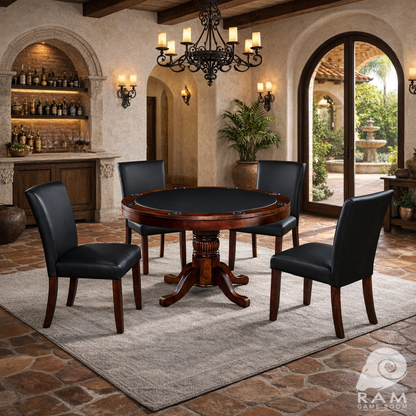 DINING/GAME CHAIR - GTBL48 ET + GCHR3 ET x4 GAME SET 2